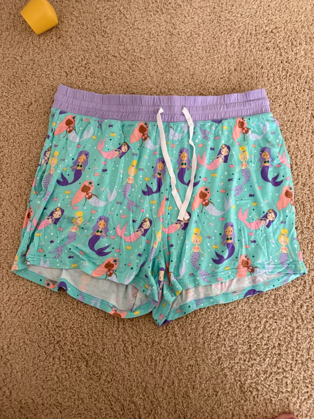Little Sleepies Mint & Lavender Mermaid Pajama Shorts